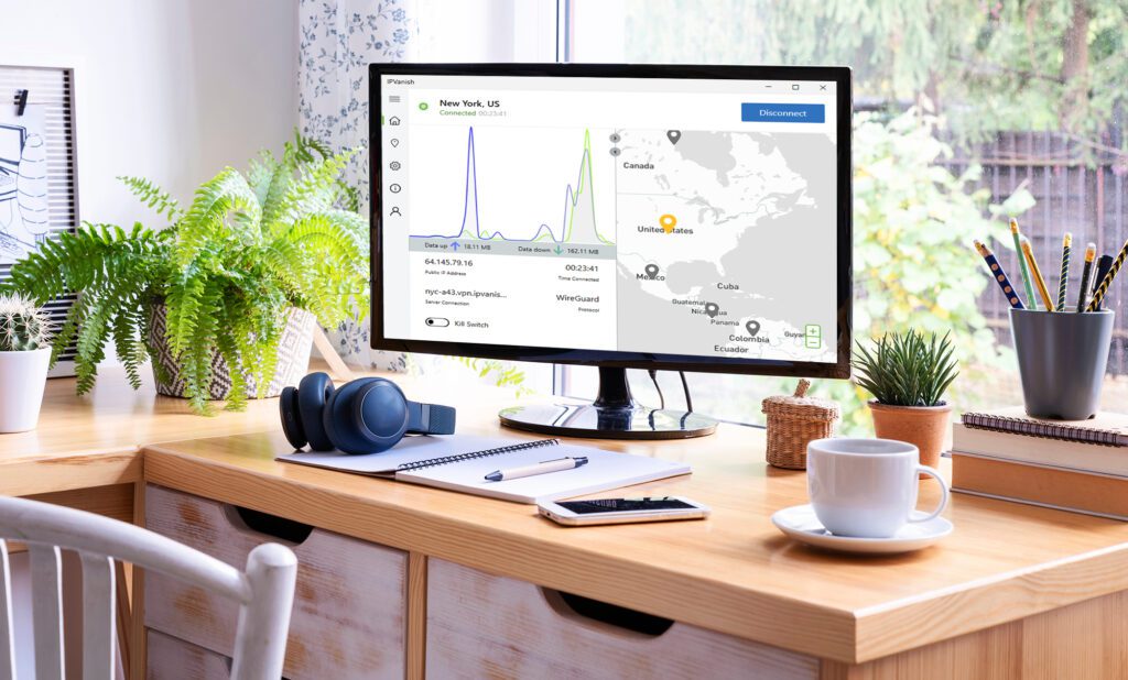 IPVanish app on Windows Desktop