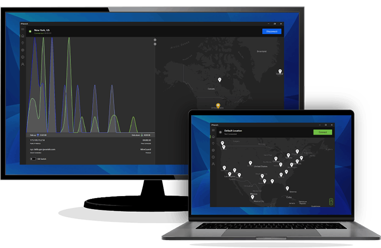 IPVanish app on Windows