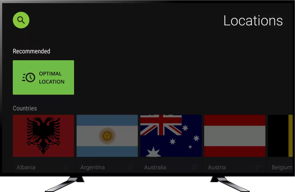 IPVanish app on Chromecast