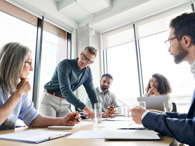Team in a conference image